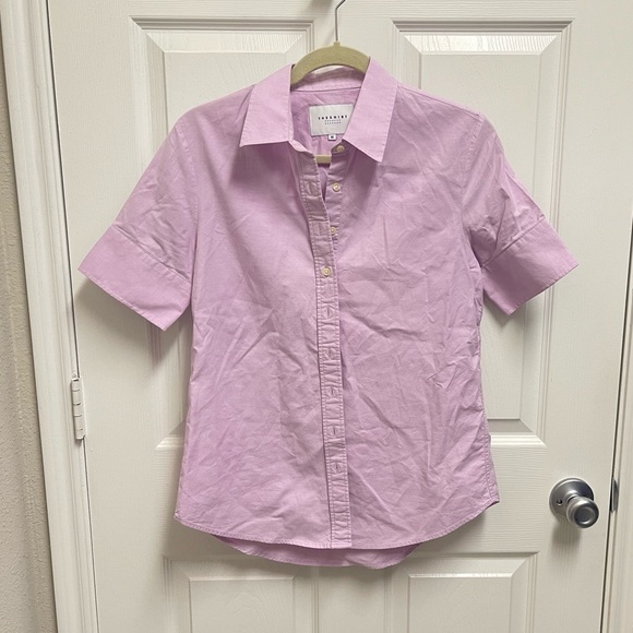 The Shirt By Rochelle Behrens Purple Button Down - Picture 1 of 12
